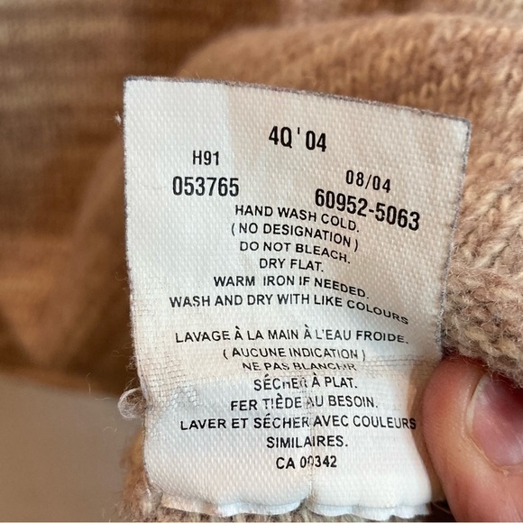 LEVI’S Sz XL Lambswool Blend Rolled Crew Neck Super Soft Sweater - Picture 7 of 9